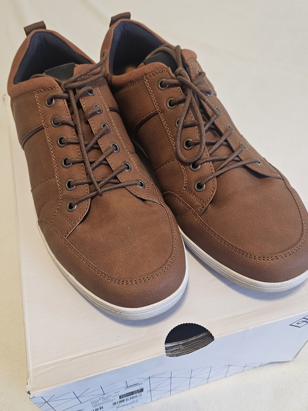 Call It Spring Men's Brown Lace-Up Casual Sneakers